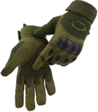 Тактические перчатки полнопалые Oakley олива размер XL (11719) - изображение 4