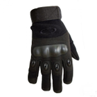 Тактические перчатки полнопалые Oakley черные размер M (11718) - изображение 1