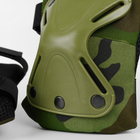 Универсальные военные наколенники тактические для армии ВСУ, защитные ударопрочные быстросъемные наколенники Haki Зеленая накладка - изображение 4