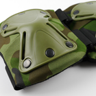 Универсальные военные налокотники тактические для армии ЗСУ, защитные ударопрочные быстросъемные налокотники Haki Зеленая накладка - изображение 5