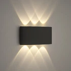 Світильник світлодіодний настінний, LED бра LINZA SIX 6W Q170 3000K BLACK 220V IP54