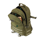 Тактичний похідний міцний рюкзак 5.15.b з органайзером 40 літрів олива - зображення 6