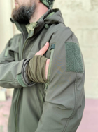 Військова куртка тактична утеплена Софт Шелл Хакі (Єврозима) 52-54(XL-XXL) - изображение 5