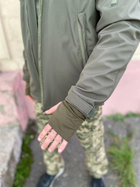 Військова куртка тактична утеплена Софт Шелл Хакі (Єврозима) 56-58(3XL-4XL) - зображення 3