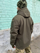 Військова куртка тактична утеплена Софт Шелл Хакі (Єврозима) 56-58(3XL-4XL) - изображение 4