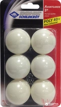 М'ячі Donic Advantgarde 3* 40+ 6шт white 608530