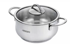 Кастрюля Ardesto AR0743S BLACK MARS, стеклянная крышка, 4.3 л