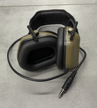 Тактичні активні навушники HD-09 для стрільби із шумозаглушенням, на голову, під шоломом, Хакі - зображення 2
