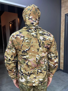 Куртка тактична, Softshell, Yakeda, Мультикам, розмір L, зимова флісова куртка для військових софтшел - зображення 4