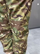 Штаны тактические софтшелл с флисом Special, размер XXL, Мультикам, утепленные штаны для военных - изображение 3