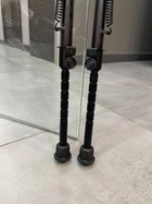 Стрілецькі сошки Leapers UTG® TL-BP88, гумові ніжки, висота 20-30 см на планку Weaver/Picatinny, антабку - зображення 2
