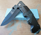 Нож тактический, складной нож карманный для рыблки, охоты, Bounce RZ-9316, черный - изображение 1
