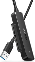 Кабель-адаптер UGREEN SATA-USB 3.0 для 2,5-дюймового SSD та жорсткого диска Black (CM321)
