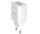 Адаптер сетевой Hoco Victoria C62A, 2USB, 2.1А, белый