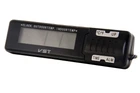 Часы с внутренним и наружным датчиком температуры VST-7065 черный