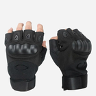 Перчатки тактические с открытыми пальцами усиленный протектор OAKLEY Black L - изображение 3