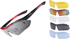 Очки спортивные RockBros Polarized UV400 5 линз велосипедные Черно-красные (PH050412)
