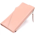 Жіночий стильний гаманець GRANDE PELLE Leather Wallet 11360 Рожевий