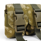 Універсальний сучасний тактичний підсумок для 2 гранат армійський ЗСУ Kiborg Піксель - зображення 14