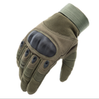 Військові рукавички із захистом кісточок ReFire Gear для сенсорних екранів L хакі - зображення 1