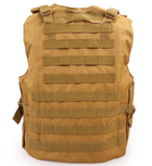 Жилет тактический военный Tactical Vest A56 Molle песочный 46х32х17 см - изображение 5