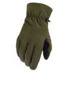 Зимние перчатки Mil-tec softshell L из полиэстра полиуритановой подкладкой с специальным шаром материала на пальцах для работы с сенсорным экраном - изображение 1
