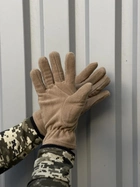 Мужские зимние перчатки на флисе Kreminna теплые военные - изображение 2