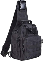 Тактическая сумка Huntvp через плечо Черная - изображение 1