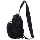 Рюкзак тактический (Сумка-слинг) с одной лямкой SILVER KNIGHT TY-098 7 л черный - изображение 4