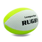Мяч для регби RUGBY Liga ball SP-Sport RG-0391 №9 Белый-салатовый