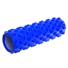 Ролер масажний циліндр (ролик мфр) 45см Grid Bubble Roller EVA (d-14см, Синій) (FI-6672_Синій)