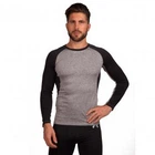 Компрессионная футболка мужская с длинным рукавом LD-1005 размер: 2XL (50-52) Цвет: Черный-серый