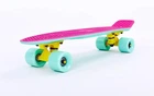 Скейтборд пластиковый Penny RUBBER SOFT TWIN FISH 22in двухцветная дека SK-410-7 (розовый-мятный)