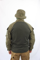 Рубашка мужская военная тактическая с липучками ВСУ (ЗСУ) Ubaks Убакс 20221853 8086 XXL 54 размер хаки (OPT-1370) - изображение 4
