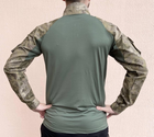 Рубашка мужская военная тактическая с липучками ВСУ (ЗСУ) Турция Ubaks Убакс 7295 XL 52 р хаки (OPT-1620) - изображение 4