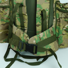Тактичний Рюкзак Мультикам Molle з бічними підсумками 80 л Рюкзак військовий тактичний армійський камуфляжний 80л - зображення 5
