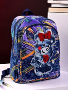 Рюкзак женский No Brand 7-885 джинсовый фиолетовый