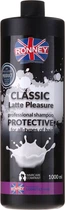 Шампунь с протеином для всех типов волос - Ronney Professional Classic Latte Pleasure Protective Shampoo 1000ml (700437-143326)
