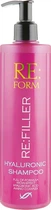 Гиалуроновый шампунь для объема и увлажнения волос - Re:form Re:filler Hyaluronic Shampoo 400ml (775400-124169)