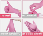 Нітрилові рукавички Medicom SafeTouch® Advanced Pink текстуровані без пудри 1000 шт рожеві Розмір M (3,6 г) - зображення 3