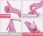 Нитриловые перчатки Medicom SafeTouch® Advanced Pink текстурированные без пудры 1000 шт розовые Размер M (3,6 г) - изображение 3