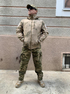 Тепла на Флісі Куртка-Реглан Військова Куртка Водонепроникна Тактична Військова Фліска Розмір 2XL - зображення 8