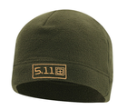 Тактическая флисовая шапка и бафф 5.11 Олива (ФБШ-1001) - изображение 4