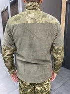 Армейская Кофта флисовая WOLFTRAP, теплая, размер M, Оливковый, Камуфляжные вставки на рукава, плечи, карманы - изображение 3