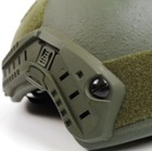 Шолом каска + кавер FAST Future Assault Helmet NIJ IIIA Олива M-L - зображення 3