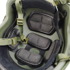 Шолом каска + кавер FAST Future Assault Helmet NIJ IIIA Олива M-L - зображення 6