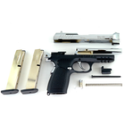 Стартовый сигнальный пистолет Kuzey F 92 Chrome под холостой патрон 9 мм с дополнительный магазином - изображение 5
