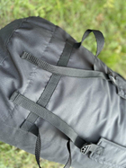 Військова сумка-баул піксель 120 л TS15310207 Чорний - зображення 6