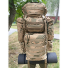 Рюкзак тактический штурмовой 110 л. военный с подсумками с ситемой Molle (Койот) - изображение 6