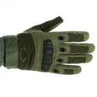 Универсальные тактические перчатки размер XL полнопалые с защитой на косточки (Олива) - изображение 11
